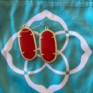 Kendra Scott Red ‘Elle’ Earrings